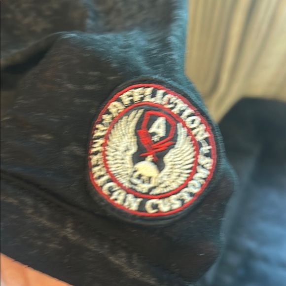 Affliction Black and White Short Sleeve Tee - Picture 3 of 4